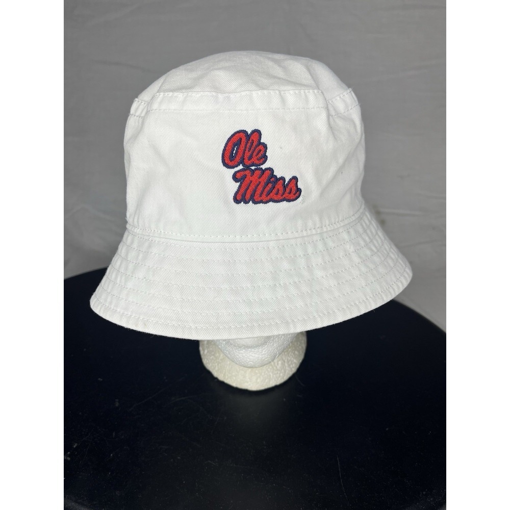 Legacy Ole Miss Rebels Bucket Hat Adult Size Small/Medium White Football